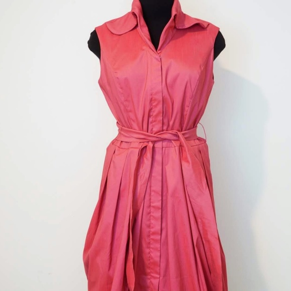 NWT Samuel Dong Belted Bubble Dress Summer - Picture 2 of 7